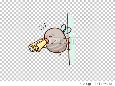 A fly perches on the wall and secretly observes with binoculars. A fly perches on the wall and secretly observes with binoculars. 141786918