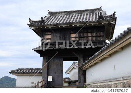 高知城の櫓門と石垣、歴史を感じる建築美 高知城の櫓門と石垣、歴史を感じる建築美 141787027