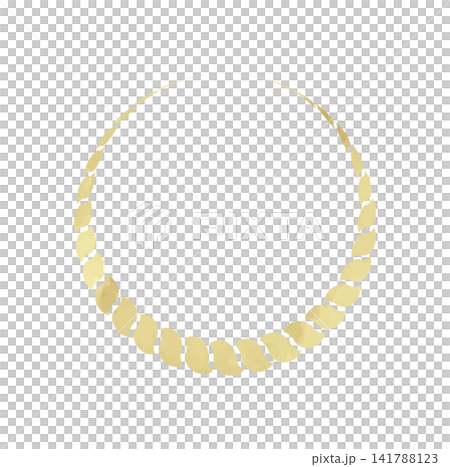 Watercolor-style Shimenawa (sacred rope) circular frame illustration Watercolor-style Shimenawa (sacred rope) circular frame illustration 141788123