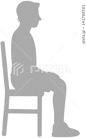 male sitting silhouette male sitting silhouette 141788581