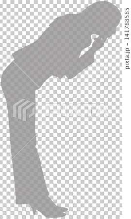 woman standing silhouette 141788585