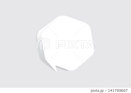 Speech bubble blank frame, text quote box, message Speech bubble blank frame, text quote box, message 141789607