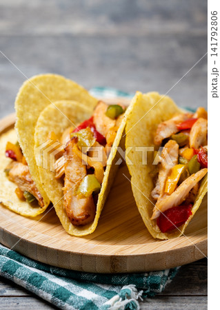 Mexican chicken tacos Mexican chicken tacos 141792806
