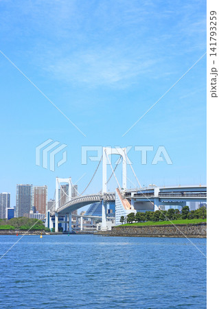 東京都港区、レインボーブリッジの風景 東京都港区、レインボーブリッジの風景 141793259
