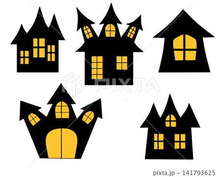 ハロウィン用の家セット ハロウィン用の家セット 141793625