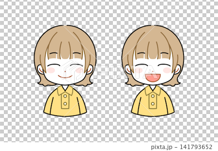 にっこり笑顔の女の子 141793652