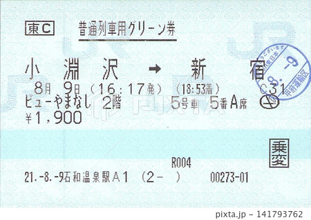 ビューやまなし グリーン券 ビューやまなし グリーン券 141793762