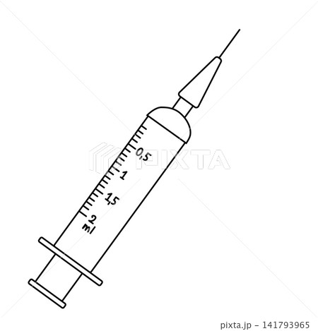 syringe Pharmacy icon isolated hand drawn illustration. Vector graphic line art. Perfect for logo, branding, packaging, labels, and modern decor design. web, package, sticker. syringe Pharmacy icon isolated hand drawn illustration. Vector graphic line art. Perfect for logo, branding, packaging, labels, and modern decor design. web, package, sticker. 141793965