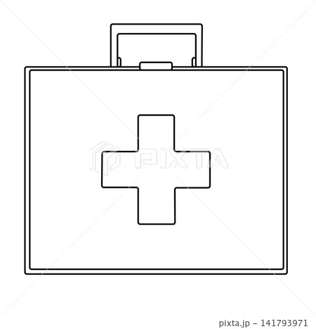 Pharmacy case icon hand drawn illustration. Vector graphic line art. design for fashion graphics, textile prints, fabrics, wallpapers. texture for bedsheets, pajamas, wrapping papers. Pharmacy case icon hand drawn illustration. Vector graphic line art. design for fashion graphics, textile prints, fabrics, wallpapers. texture for bedsheets, pajamas, wrapping papers. 141793971