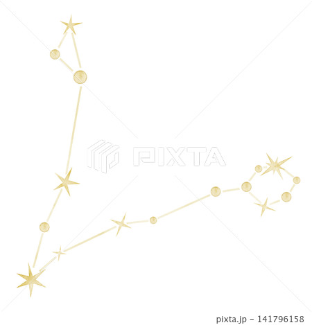 Pisces watercolor constellation illustration on isolated background. Golden zodiac star map for astrology, horoscope, nursery decor, celestial collections and fantasy designs. Pisces watercolor constellation illustration on isolated background. Golden zodiac star map for astrology, horoscope, nursery decor, celestial collections and fantasy designs. 141796158