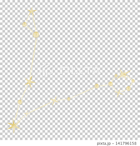 Pisces watercolor constellation illustration on isolated background. Golden zodiac star map for astrology, horoscope, nursery decor, celestial collections and fantasy designs. Pisces watercolor constellation illustration on isolated background. Golden zodiac star map for astrology, horoscope, nursery decor, celestial collections and fantasy designs. 141796158