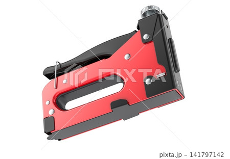 Heavy duty staple gun for construction. 3D rendering 141797142