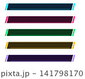 スタイリッシュ斜め帯テロップフレームセット（5色） 141798170