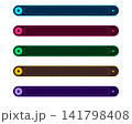 案内ボタン風見出しラベルフレームセット（5色） 141798408
