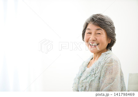 80代女性のポートレート 80代女性のポートレート 141798469