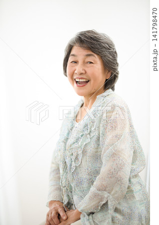 80代女性のポートレート 80代女性のポートレート 141798470