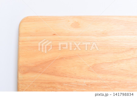 brown wooden tray isolated on white background brown wooden tray isolated on white background 141798834