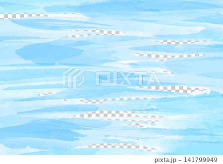Blue, hand-painted watercolor-style water background image Blue, hand-painted watercolor-style water background image 141799949