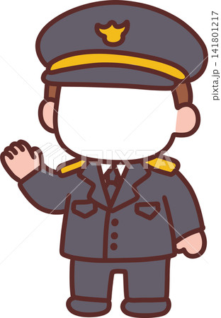 Male Police Officer Character Frame Male Police Officer Character Frame 141801217