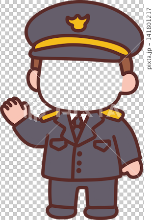 Male Police Officer Character Frame Male Police Officer Character Frame 141801217