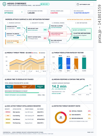 Cybersecurity Threat Detection and Response Operations Center Dashboard Report 141801559
