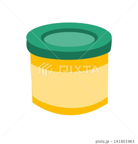 yellow playdough container with lid 141801963