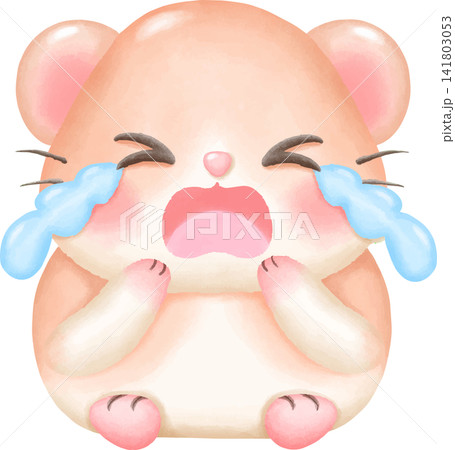 Hamster Illustration Kawaii Watercolor Character Hamster Illustration Kawaii Watercolor Character 141803053