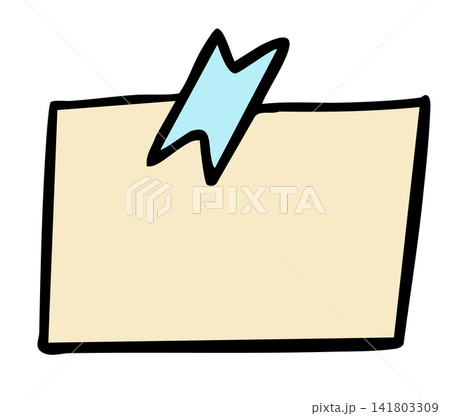 Hand drawn notepad with tape for table essentials, writing, meeting, presentation, office supplies, office workers, business, back to school, data, weekdays, retail, stores, department store, working Hand drawn notepad with tape for table essentials, writing, meeting, presentation, office supplies, office workers, business, back to school, data, weekdays, retail, stores, department store, working 141803309
