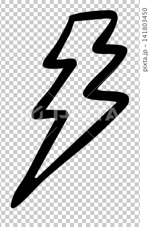 Hand drawn thunder storm sign outline for bad weather, temperature, heavy rain, rainy season, sticker, tattoo, decorations, patch, brooch, shirt print, sign, symbol, expression, icon, sky and clouds Hand drawn thunder storm sign outline for bad weather, temperature, heavy rain, rainy season, sticker, tattoo, decorations, patch, brooch, shirt print, sign, symbol, expression, icon, sky and clouds 141803450