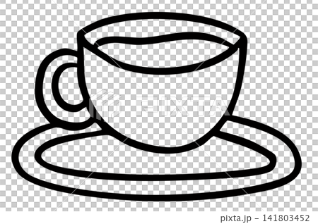 Hand drawn hot coffee cup outline for cafe, restaurant, drink menu, recipe decoration, sticker, department store, supermarket, mart, caffeine, beverage, kitchenware, office snack, breakfast, workloads Hand drawn hot coffee cup outline for cafe, restaurant, drink menu, recipe decoration, sticker, department store, supermarket, mart, caffeine, beverage, kitchenware, office snack, breakfast, workloads 141803452