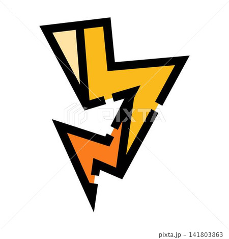 Lightning bolt icon representing power and speed Lightning bolt icon representing power and speed 141803863