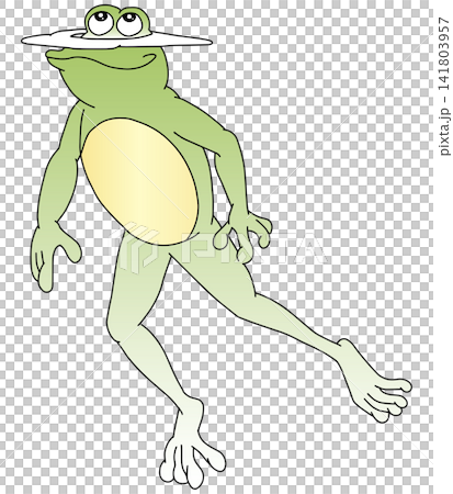 手書き動物イラスト☆カエル 141803957