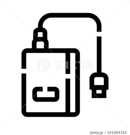 External hard drive icon transferring data backup External hard drive icon transferring data backup 141804183