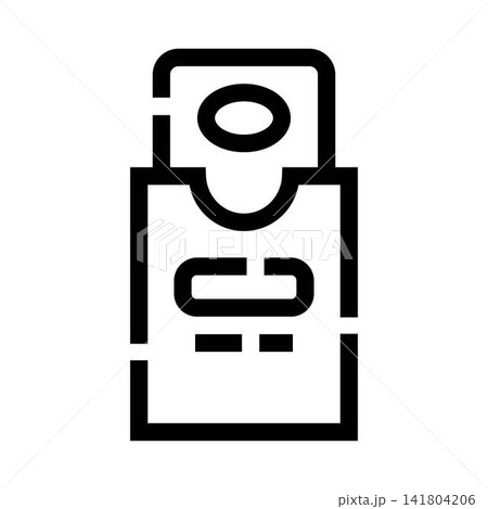 Money bill appearing from a payment wallet icon 141804206