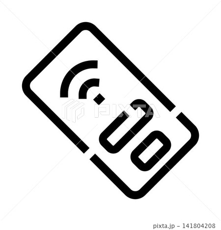 Remote control wireless signal device icon concept 141804208