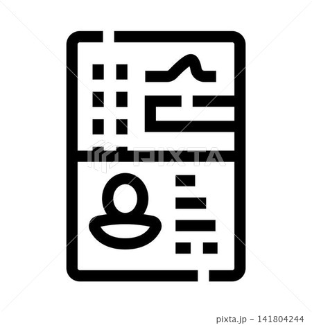Patient health record data profile icon 141804244