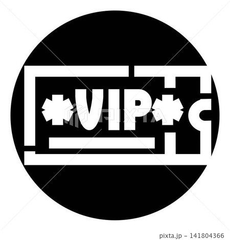 Vip icon symbolizing exclusive access and premium membership Vip icon symbolizing exclusive access and premium membership 141804366