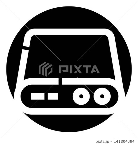 External hard drive data backup storage icon 141804394