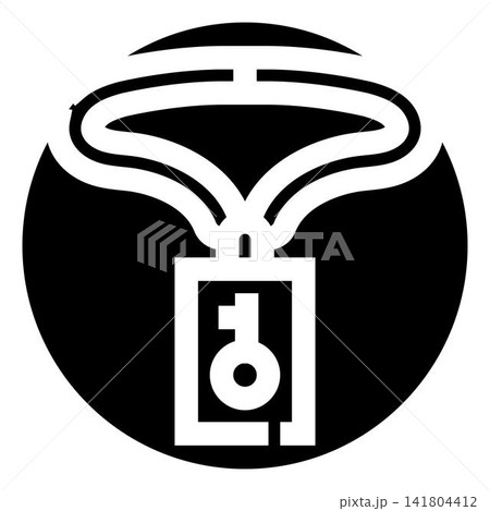 Key identification badge access control security icon Key identification badge access control security icon 141804412