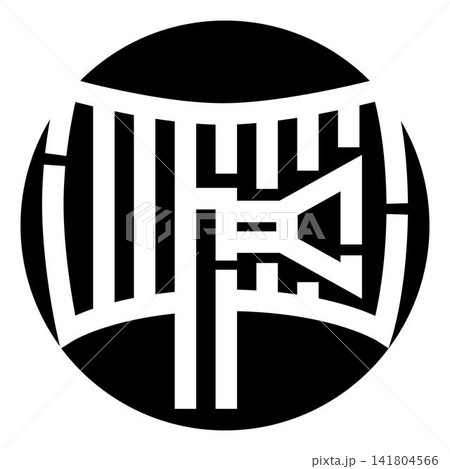 Circular emblem for motorsport racing competition 141804566