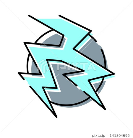 Lightning bolt icon representing power and energy 141804696