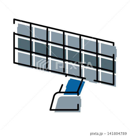 Solar panel generating clean sustainable energy concept 141804789