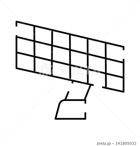 Volleyball net icon representing sport equipment game Volleyball net icon representing sport equipment game 141805032