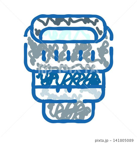 Photography lens doodle drawing outlining creative vision 141805089