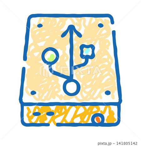 External hard drive icon for digital data storage External hard drive icon for digital data storage 141805142