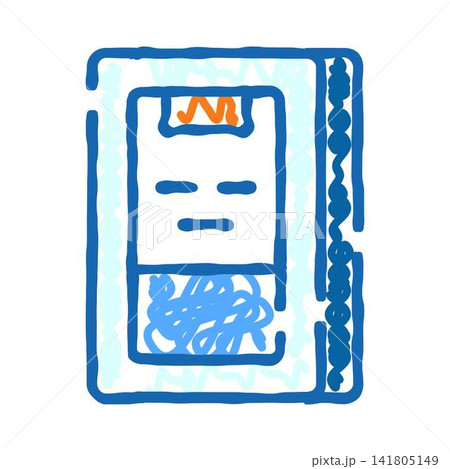 Patient medical record file with important diagnosis 141805149
