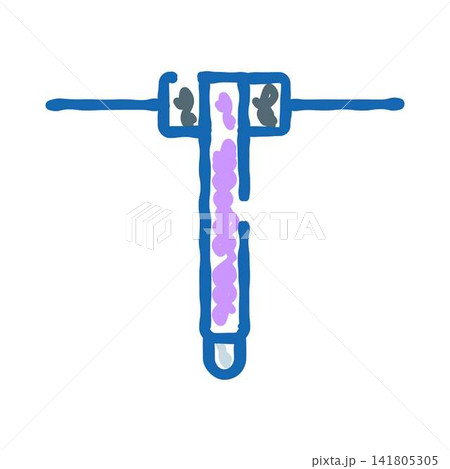 Handheld jackhammer demolition tool vibrating pictogram Handheld jackhammer demolition tool vibrating pictogram 141805305