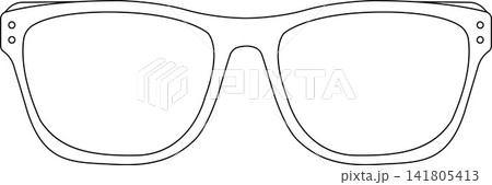 Sunglasses Icon Illustration on Transparent Background 141805413