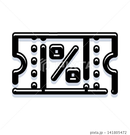 Discount coupon voucher ticket percentage offer icon Discount coupon voucher ticket percentage offer icon 141805472