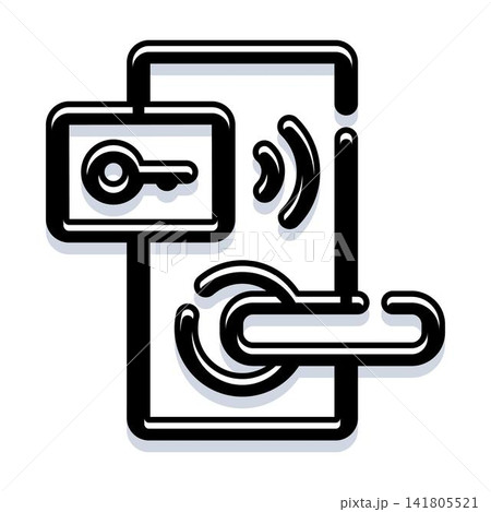 Smart lock digital key access control system 141805521
